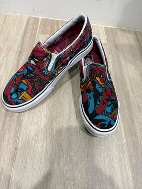 Vans Slip-On Sneakers with Spider-Man Comic Art - limited edition
